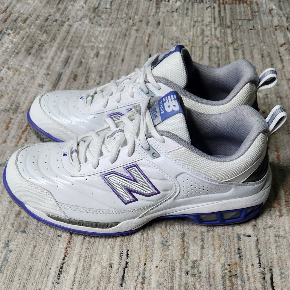 New Balance Women's Fresh Foam Sneaker, Purple and Grey Trim, Size 10